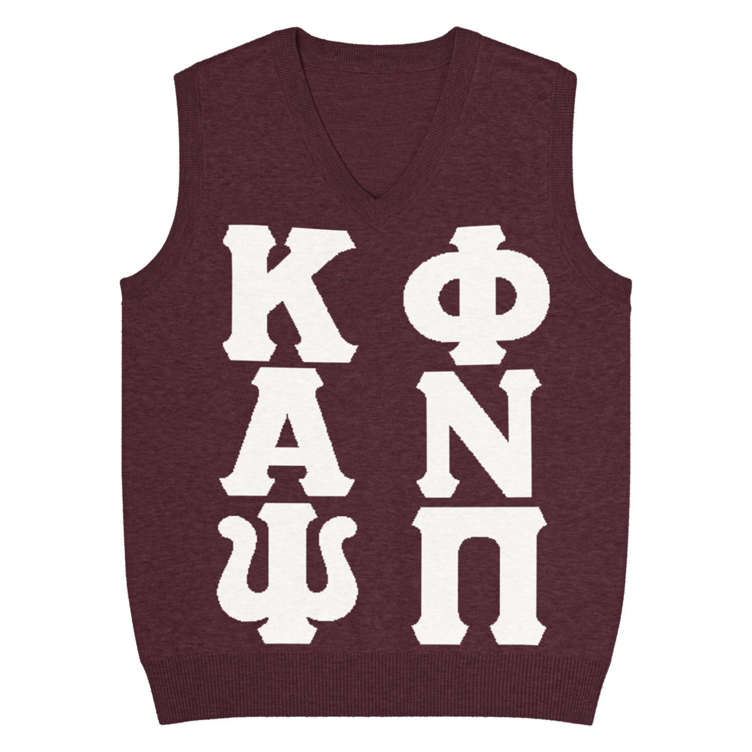 KAPsi &amp; PNPi Knit V-neck vest