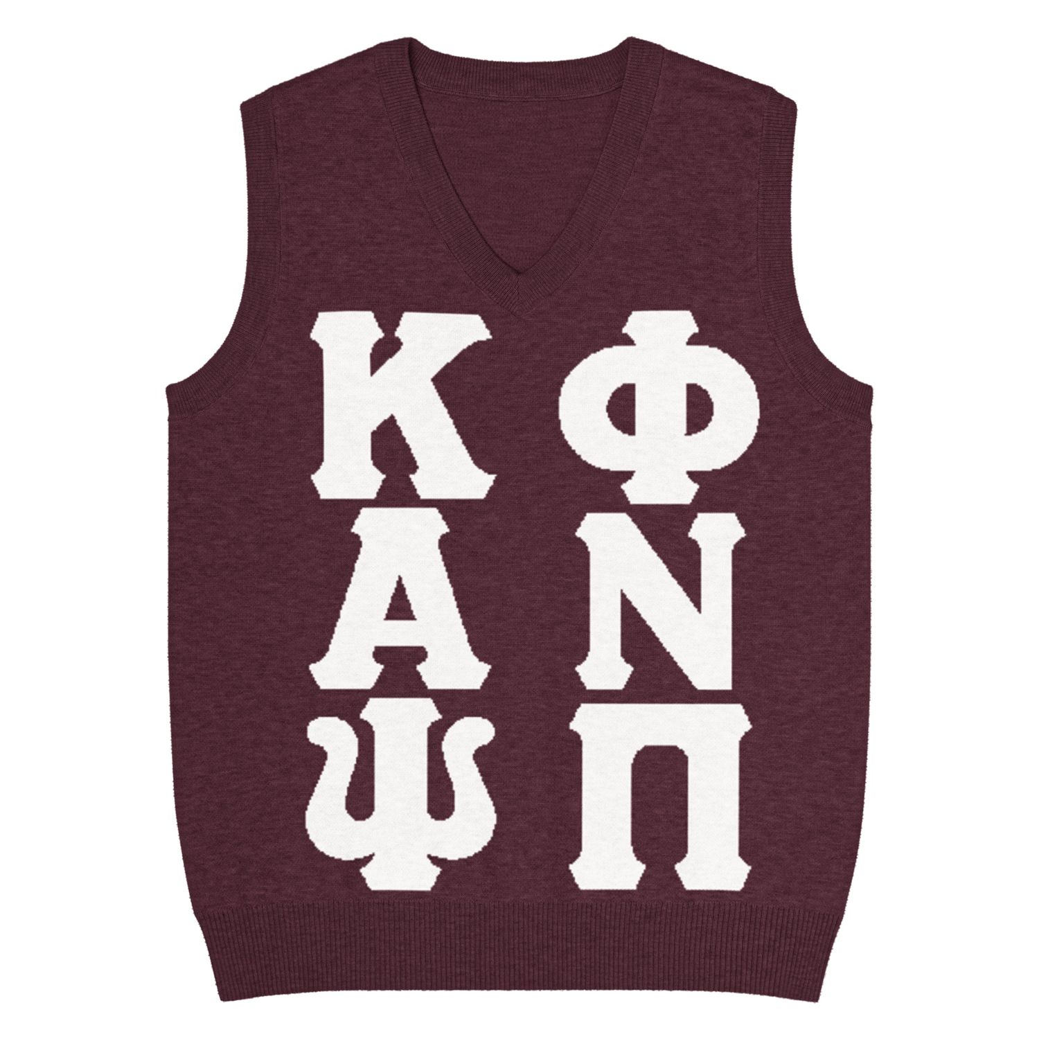 KAPsi &amp; PNPi Knit V-neck vest