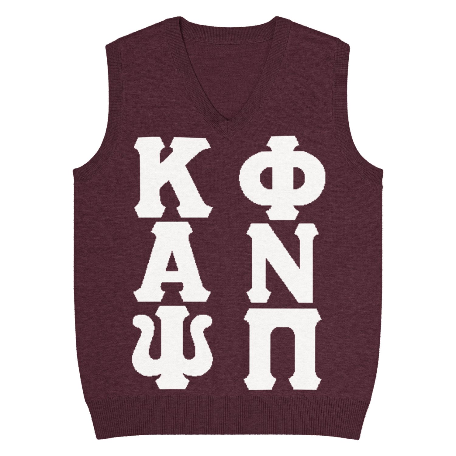 KAPsi &amp; PNPi Knit V-neck vest
