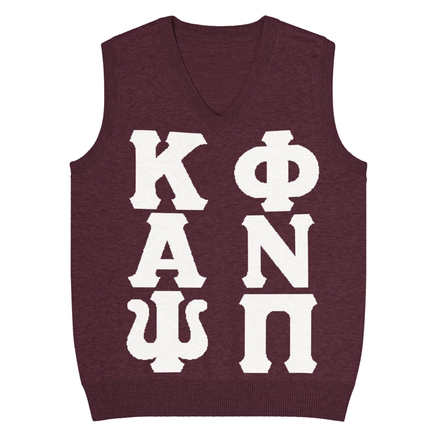 KAPsi &amp; PNPi Knit V-neck vest