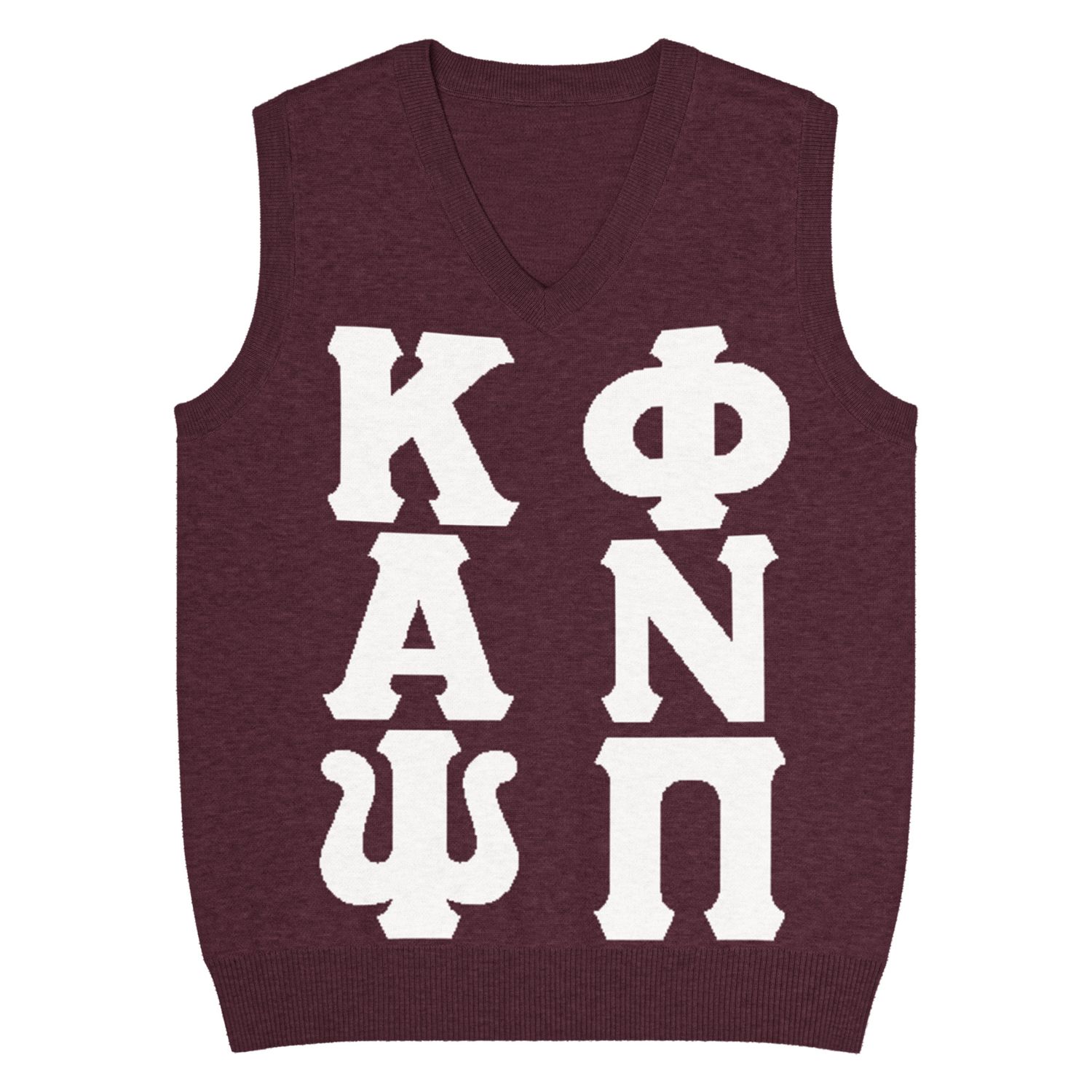 KAPsi &amp; PNPi Knit V-neck vest