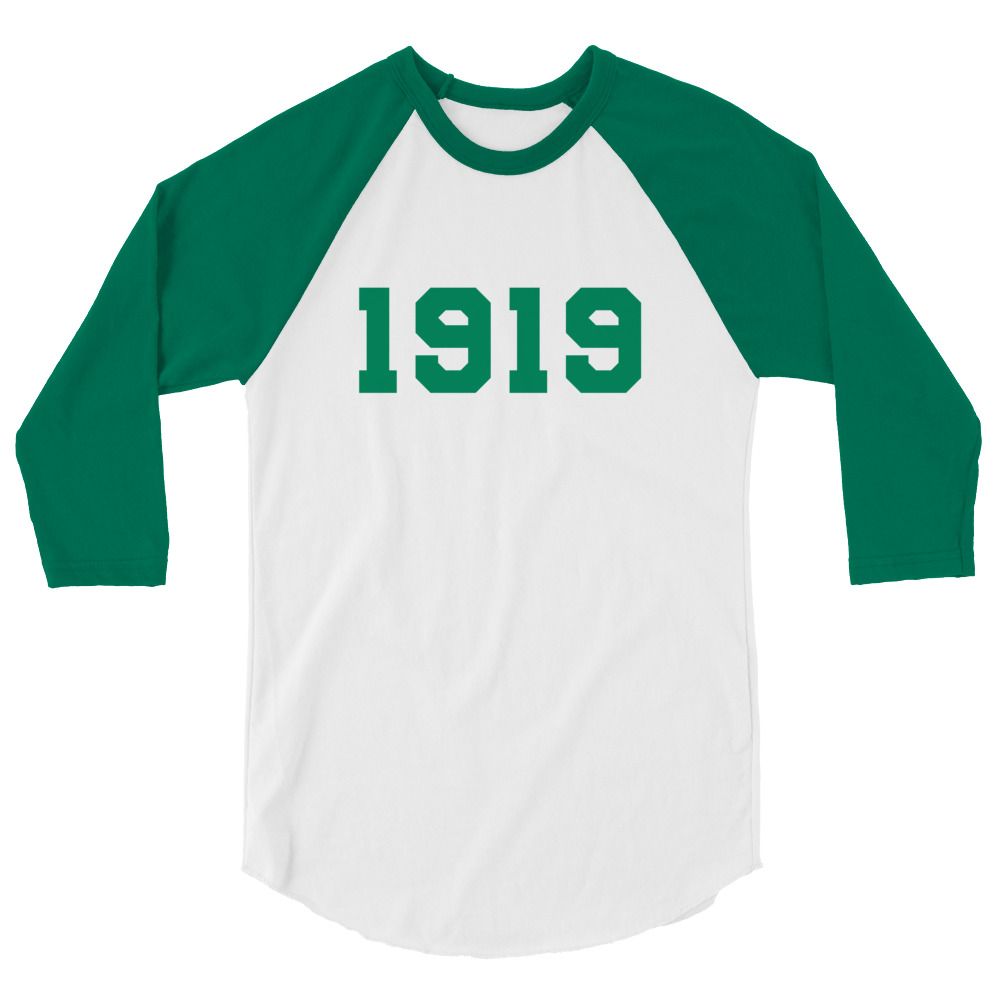 1919 Scrollers 3/4 sleeve raglan shirt