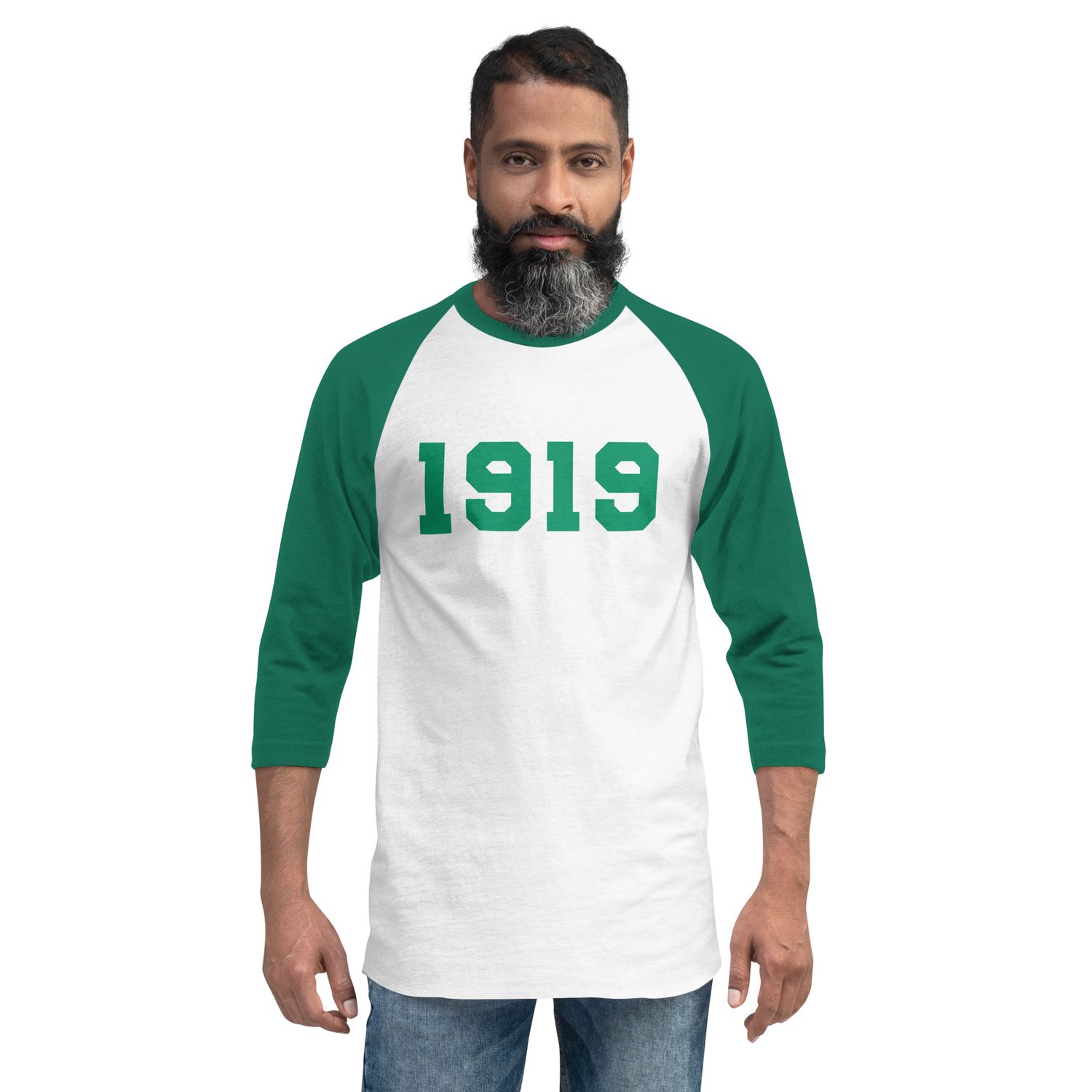 1919 Scrollers 3/4 sleeve raglan shirt