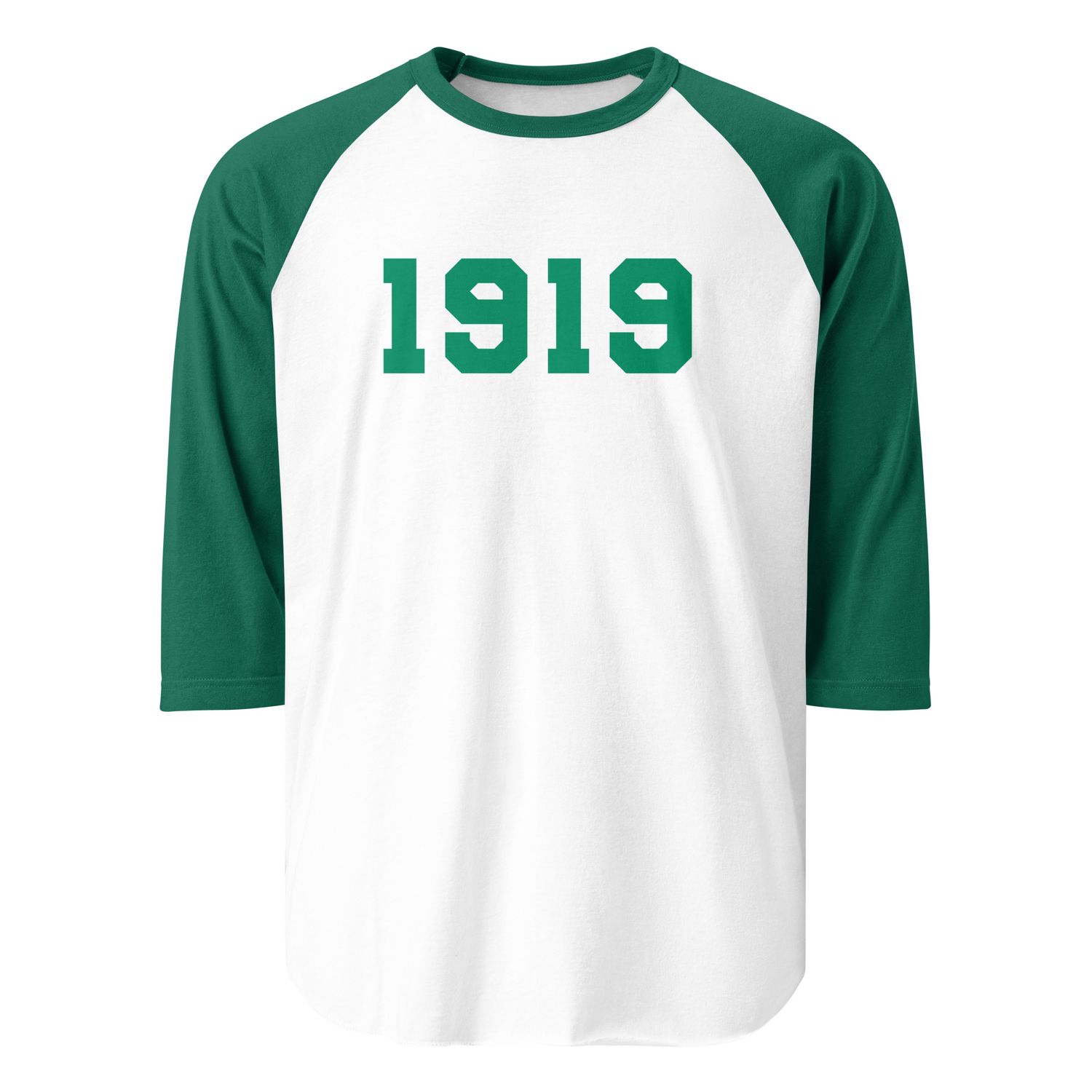1919 Scrollers 3/4 sleeve raglan shirt