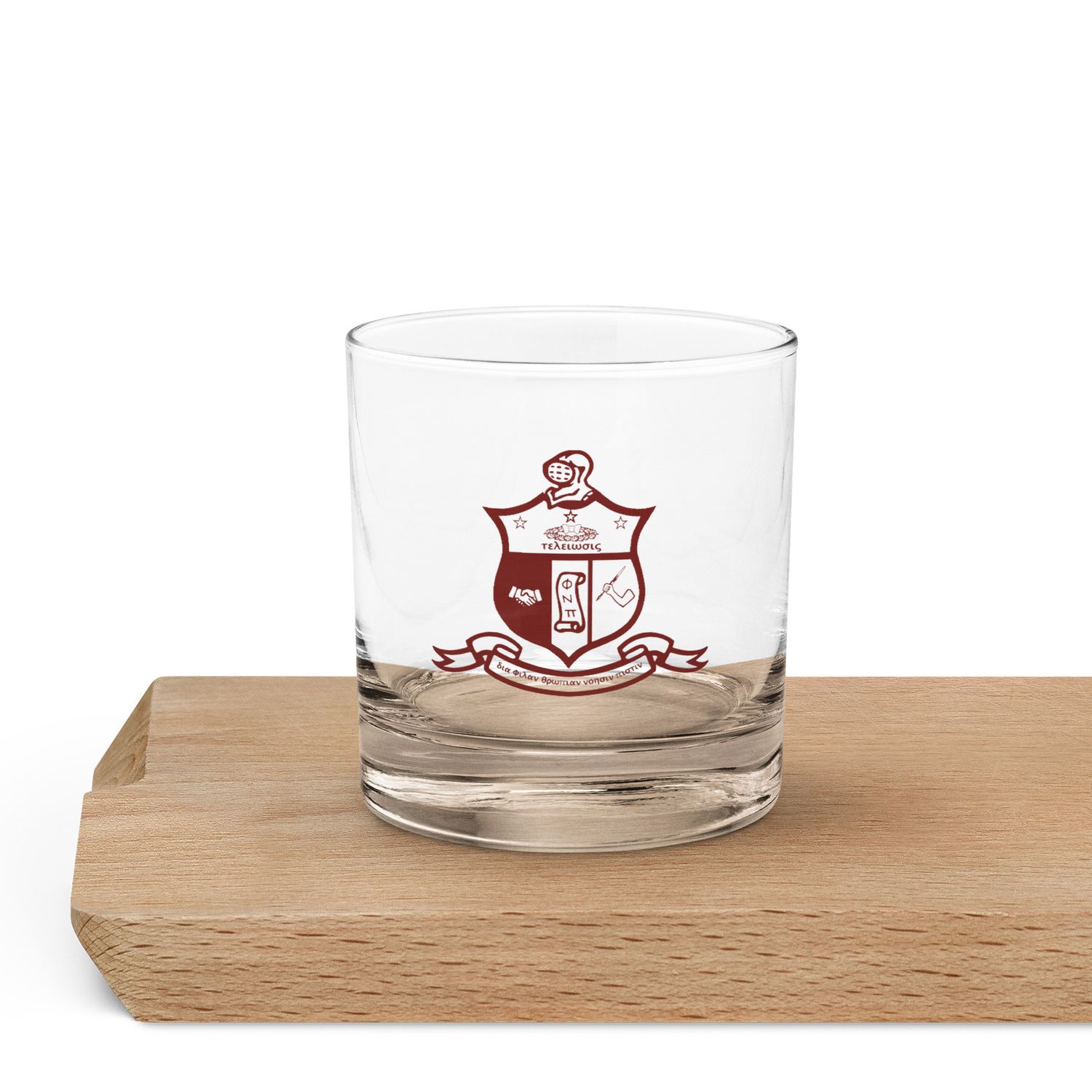 Red Kappa COA Rocks glass