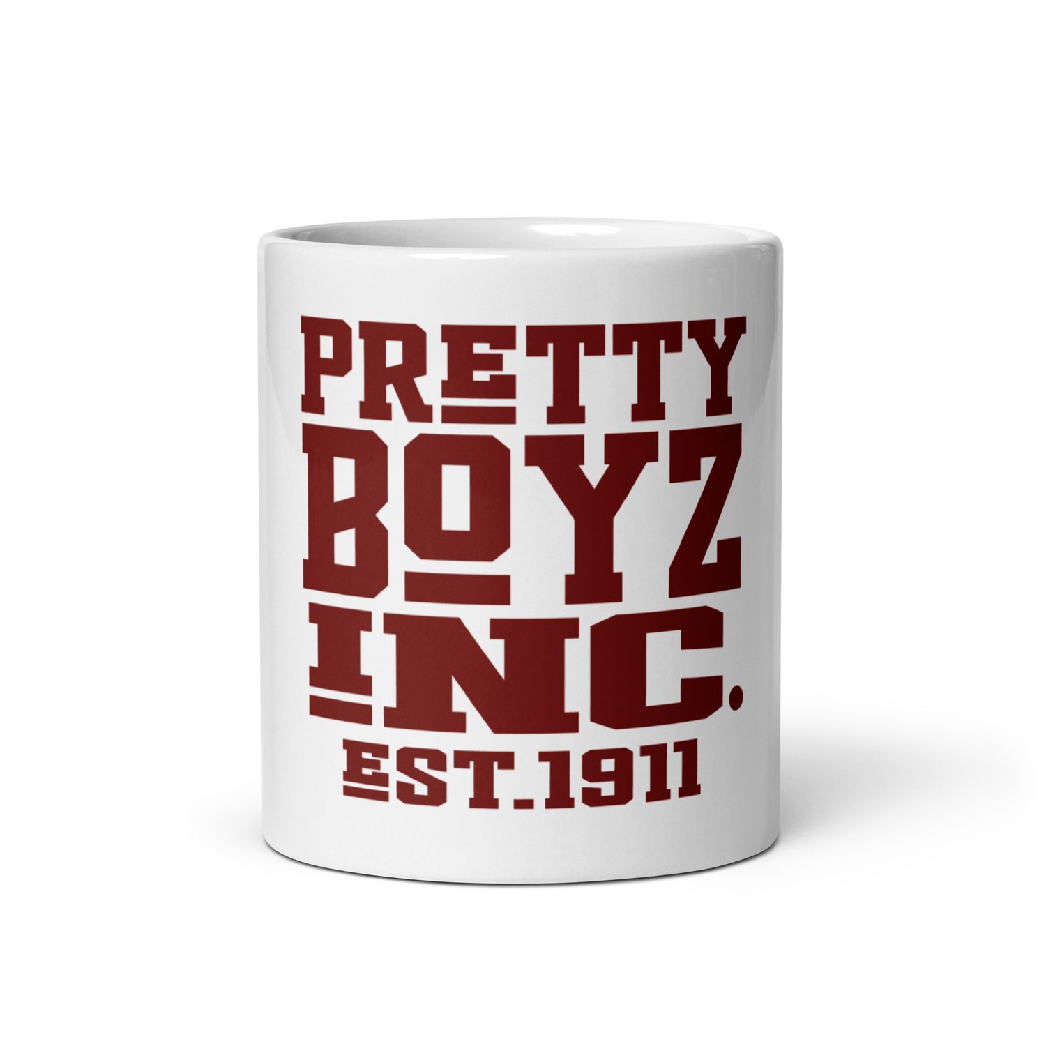 Pretty Boyz Inc. White glossy mug
