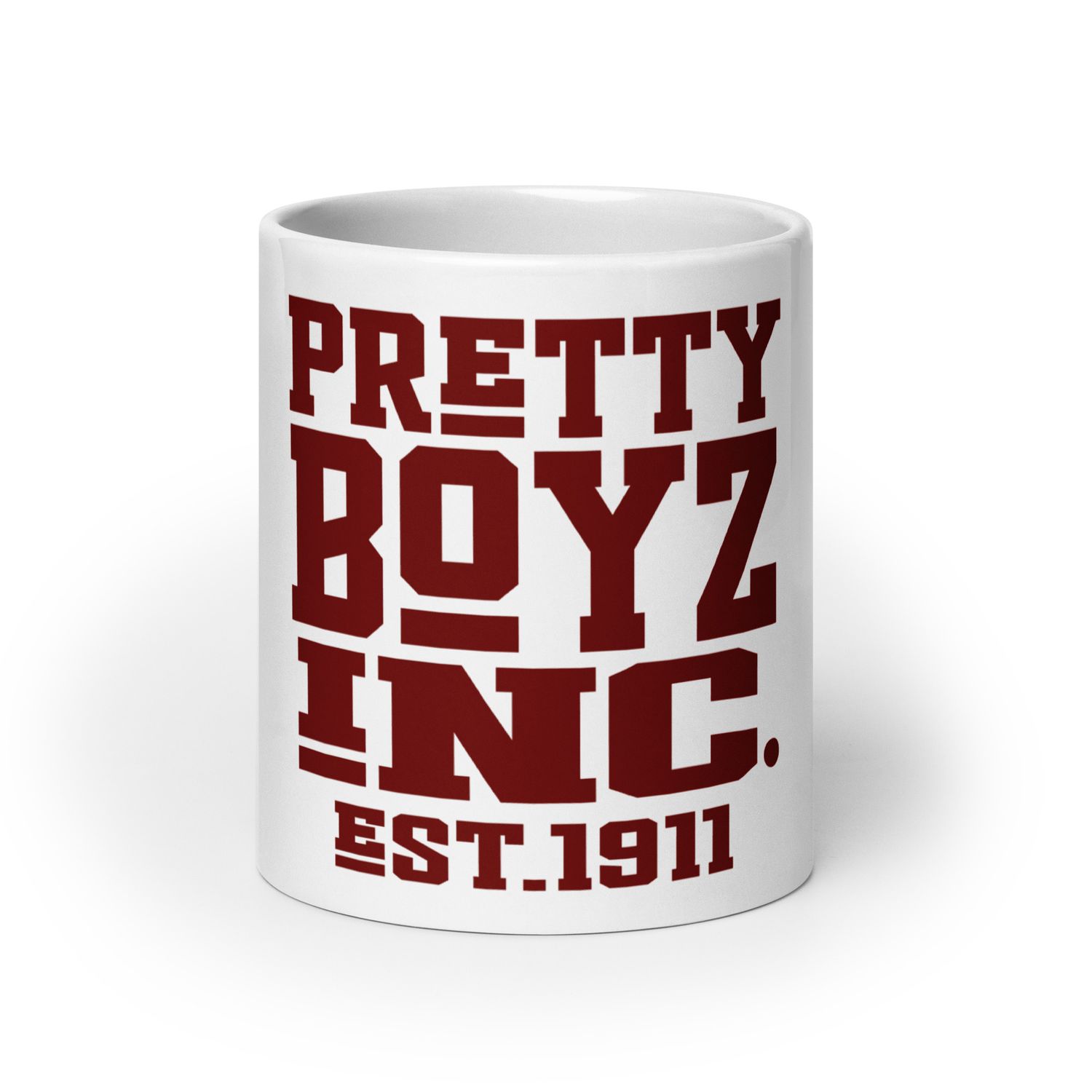 Pretty Boyz Inc. White glossy mug