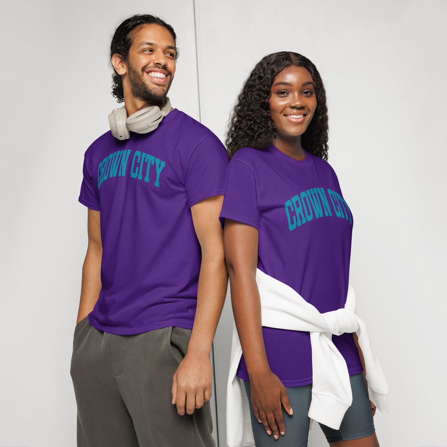 Crown City (teal logo) DryBlend® T-Shirt