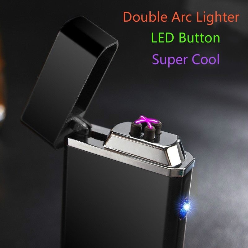 USB зажигалка Металлическая ветрозащитная