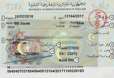 Visa Algérie TOURISME