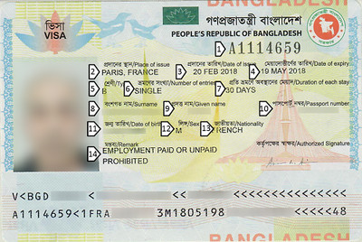 Visa Bangladesh TOURISME