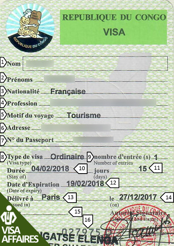 Visa Congo-Brazzaville AFFAIRES