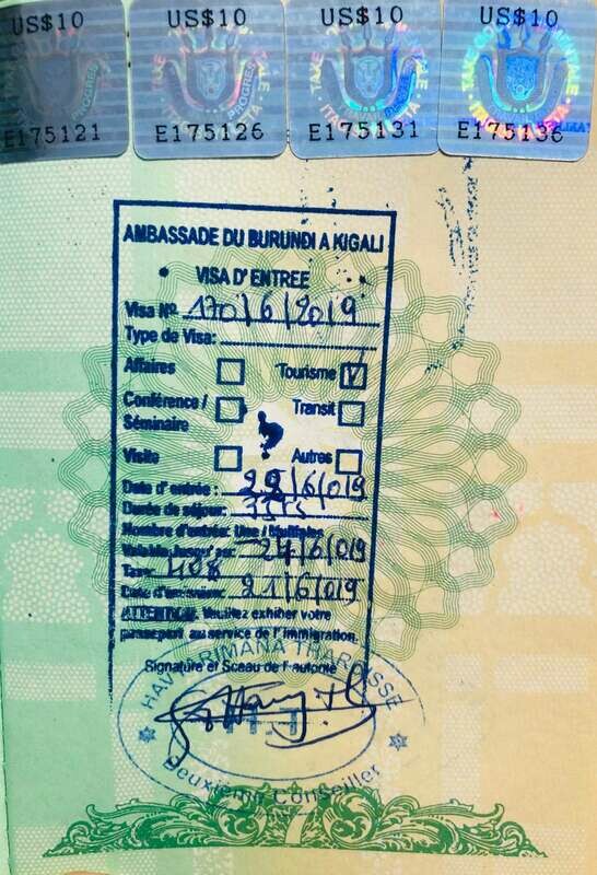 Visa BURUNDI Touristique et Affaires