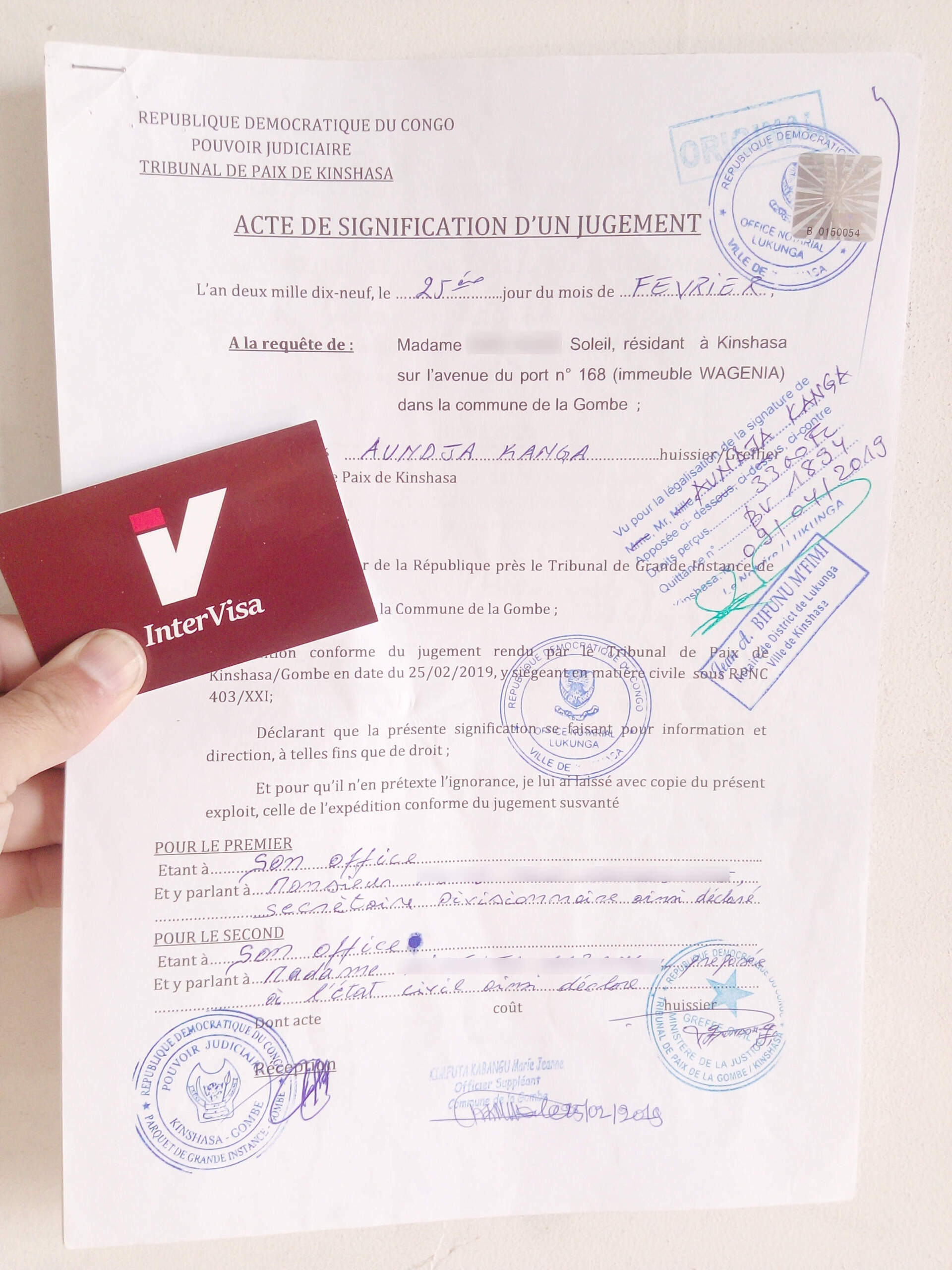 Acte De Naissance Copie Intégrale Algérie Pdf Copie intégrale d'acte de naissance congolais, Jugement supplétif du  Congo-Kinshasa RDC