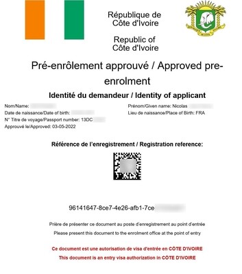 e-Visa Côte d'Ivoire