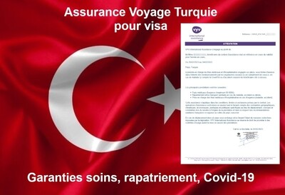 Assurance voyage Mutuaide Groupama - Visa Turquie Touristique et Affaires - Assistance médicale et rapatriement.