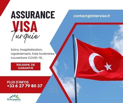 Assurance voyage visa Turquie touristique et affaires 