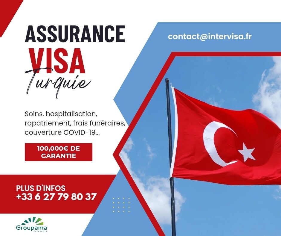 Assurance voyage visa Turquie touristique et affaires 