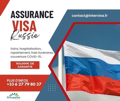 Assurance voyage visa Russie touristique et affaires