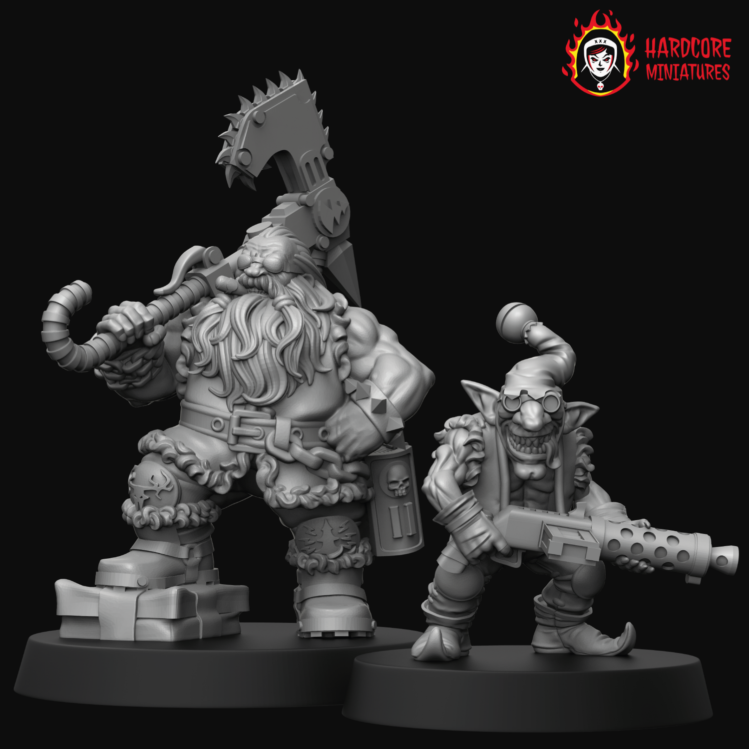 Santa Squatus and Gobla STL
