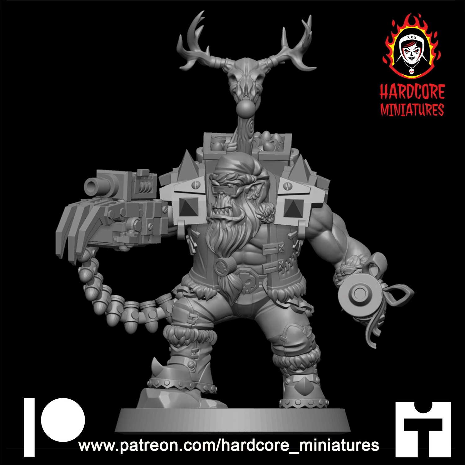 Santa Klaws Orc Boss STL