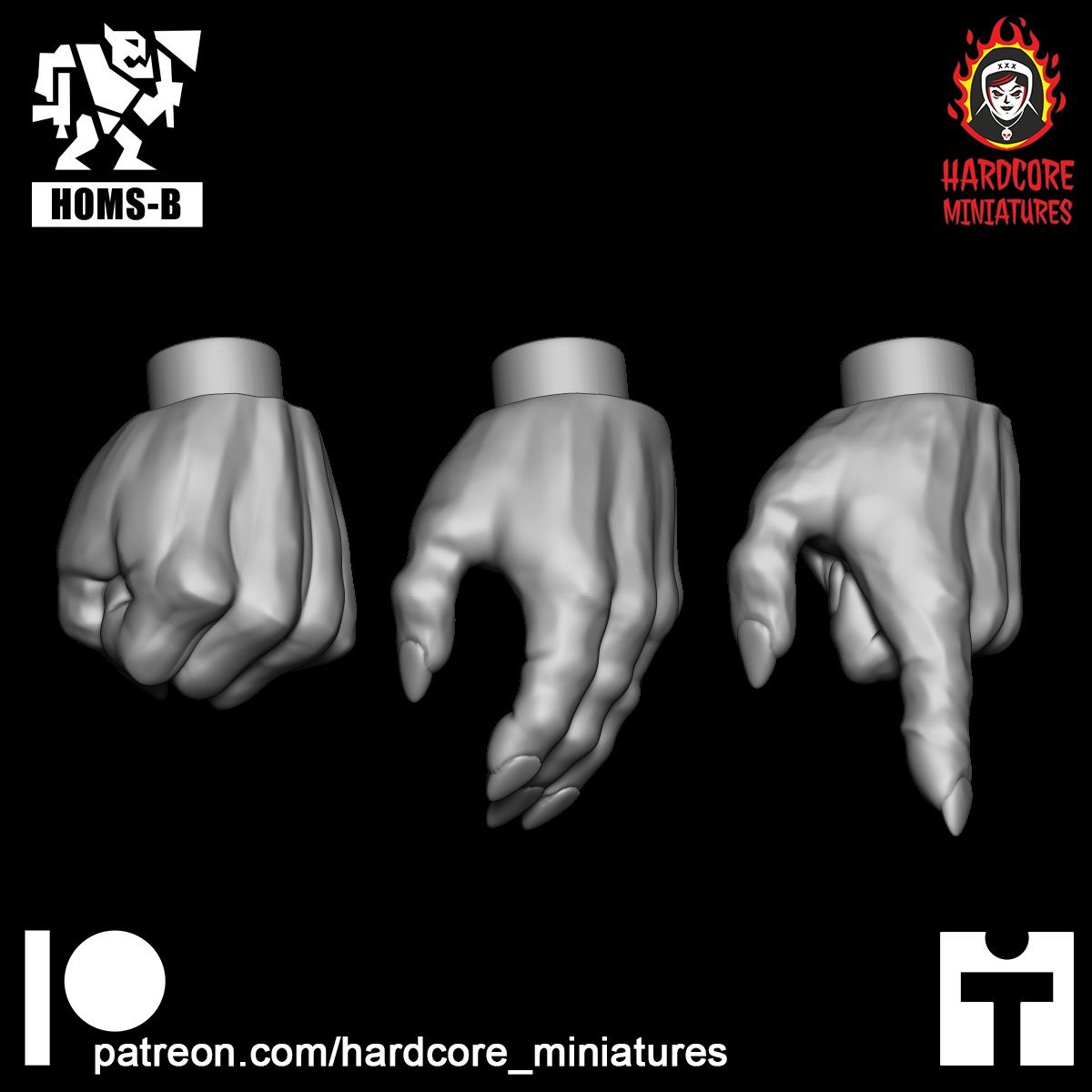 Space Orc Basic Hands 1  STL