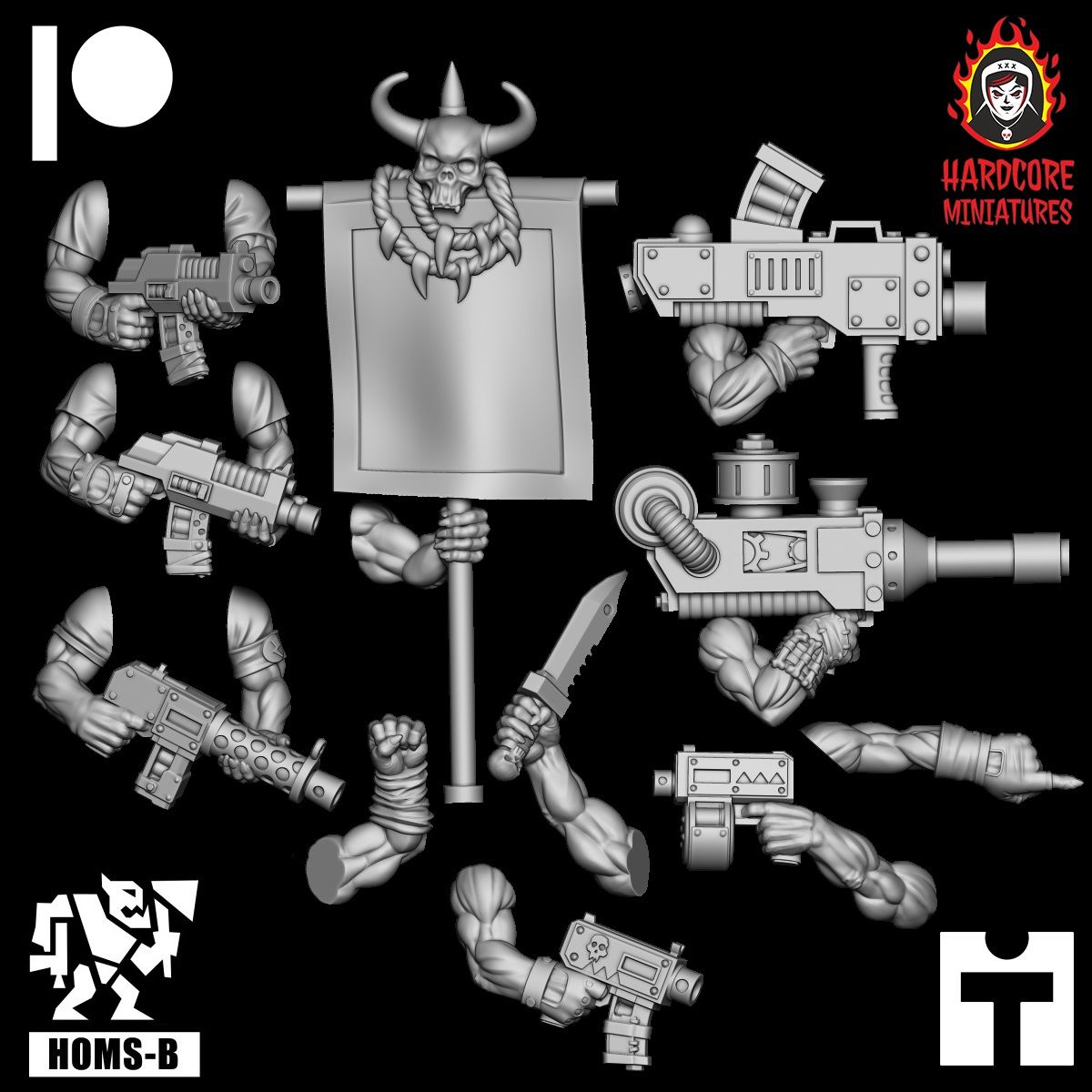 Space Orcs DS Arms STL