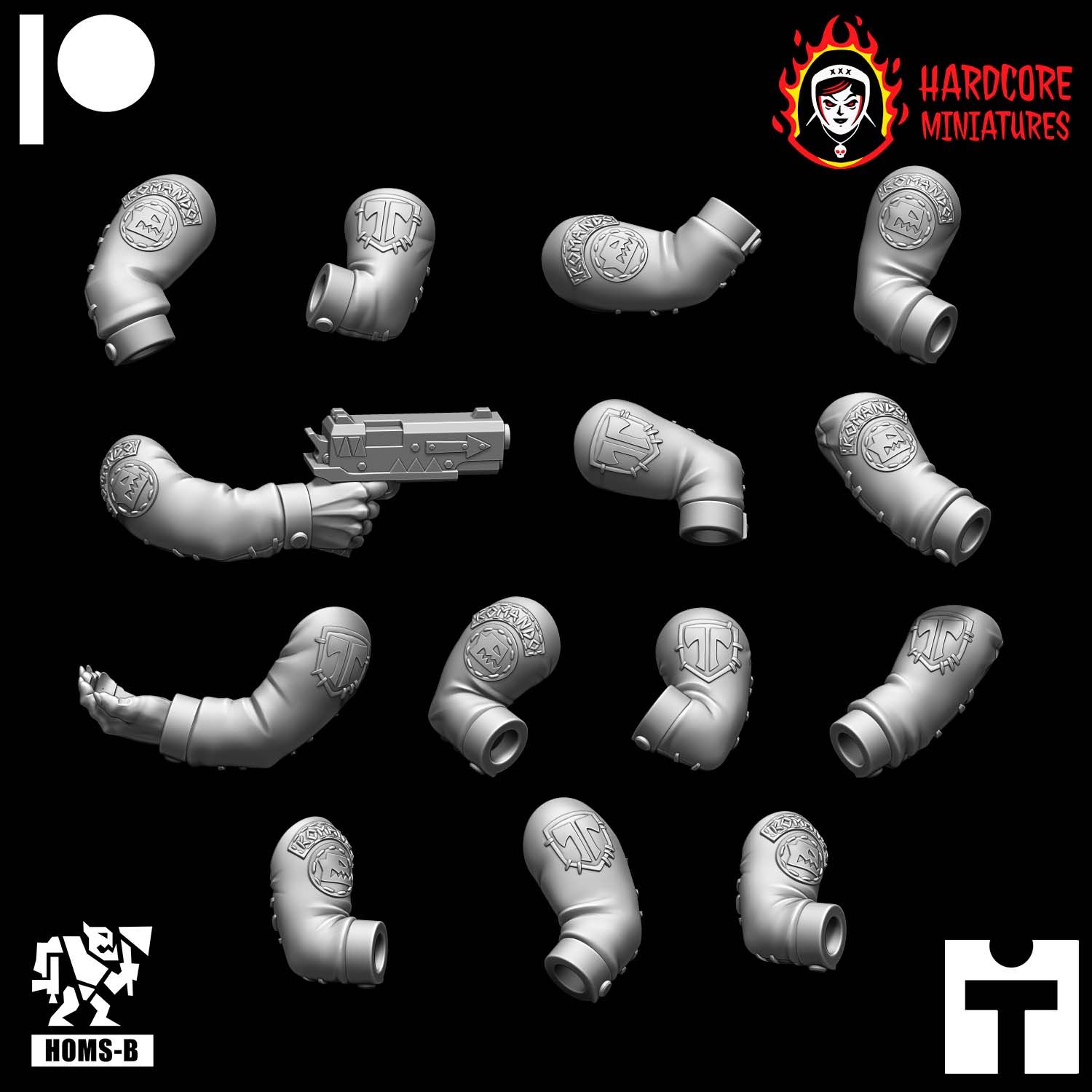 Space Orcs Kommando Arms For CCW #1 (STL)
