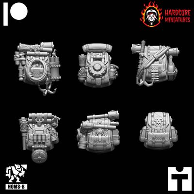 Space Orcs Kommando Backpacks (STL)