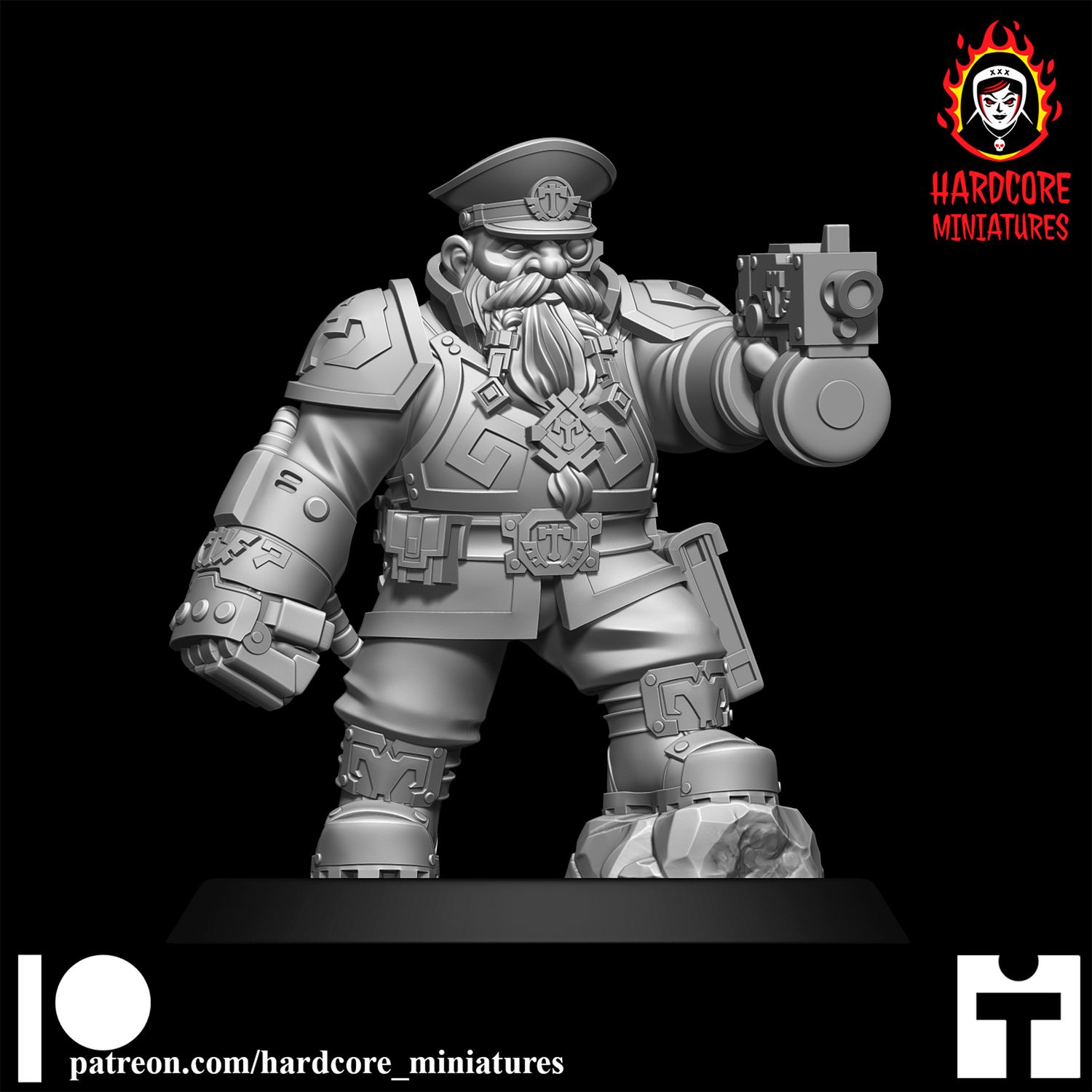 Space Dwarves Captain STL