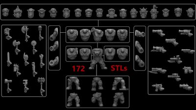 Modular Orcs | FULL Kit (x172)