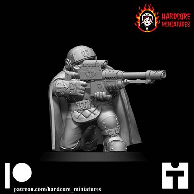 Veteran Dwarf with Sniper Rifle / Grenade Launcher