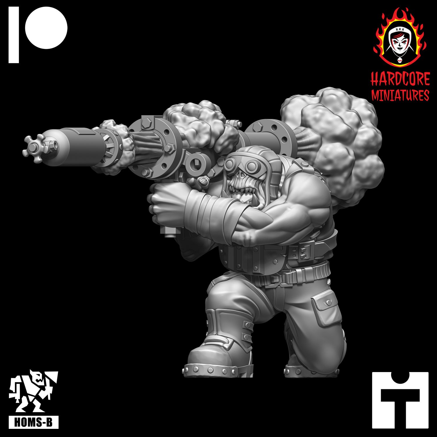 Trench Raider Rocket Launcher Orc STL Trench Raider Rocket Launcher Orc STL