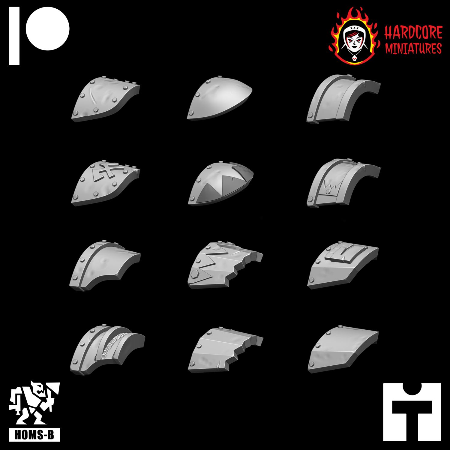 Trench Raider Orc Shoulder Pads STL Trench Raider Orc Shoulder Pads STL