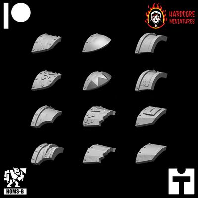 Trench Raider Orc Shoulder Pads STL