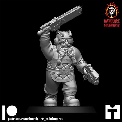 Space Dwarf Officer Modular Set 6 STL