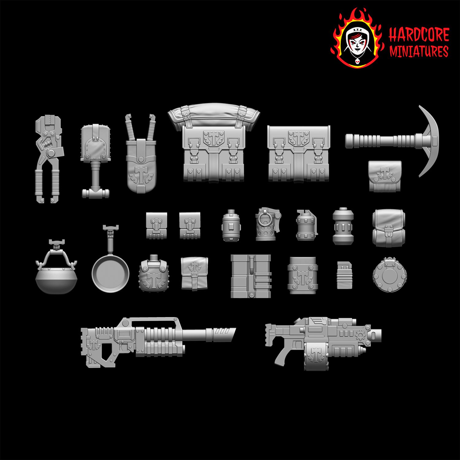 Space Dwarf Veteran Accessories STL