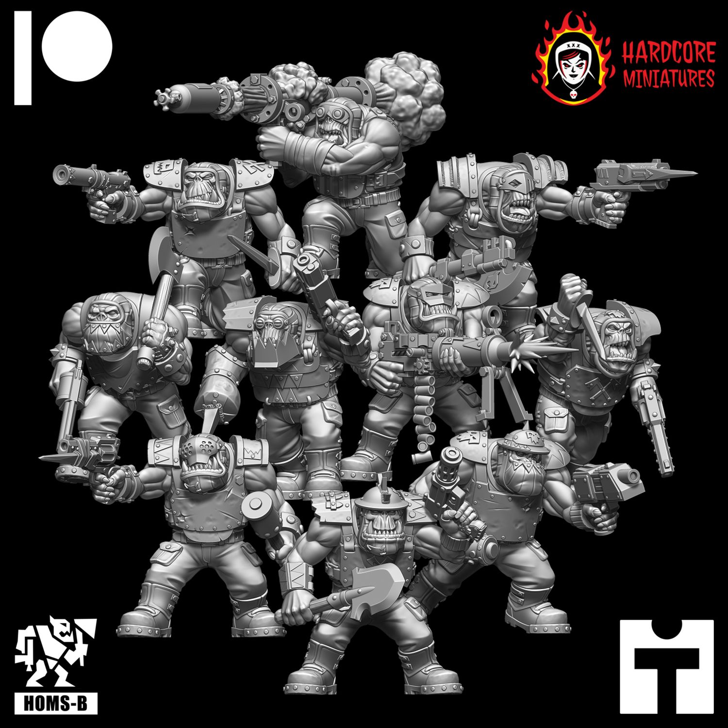 Brit Orcs Trench Raiders Slugga Boyz STL