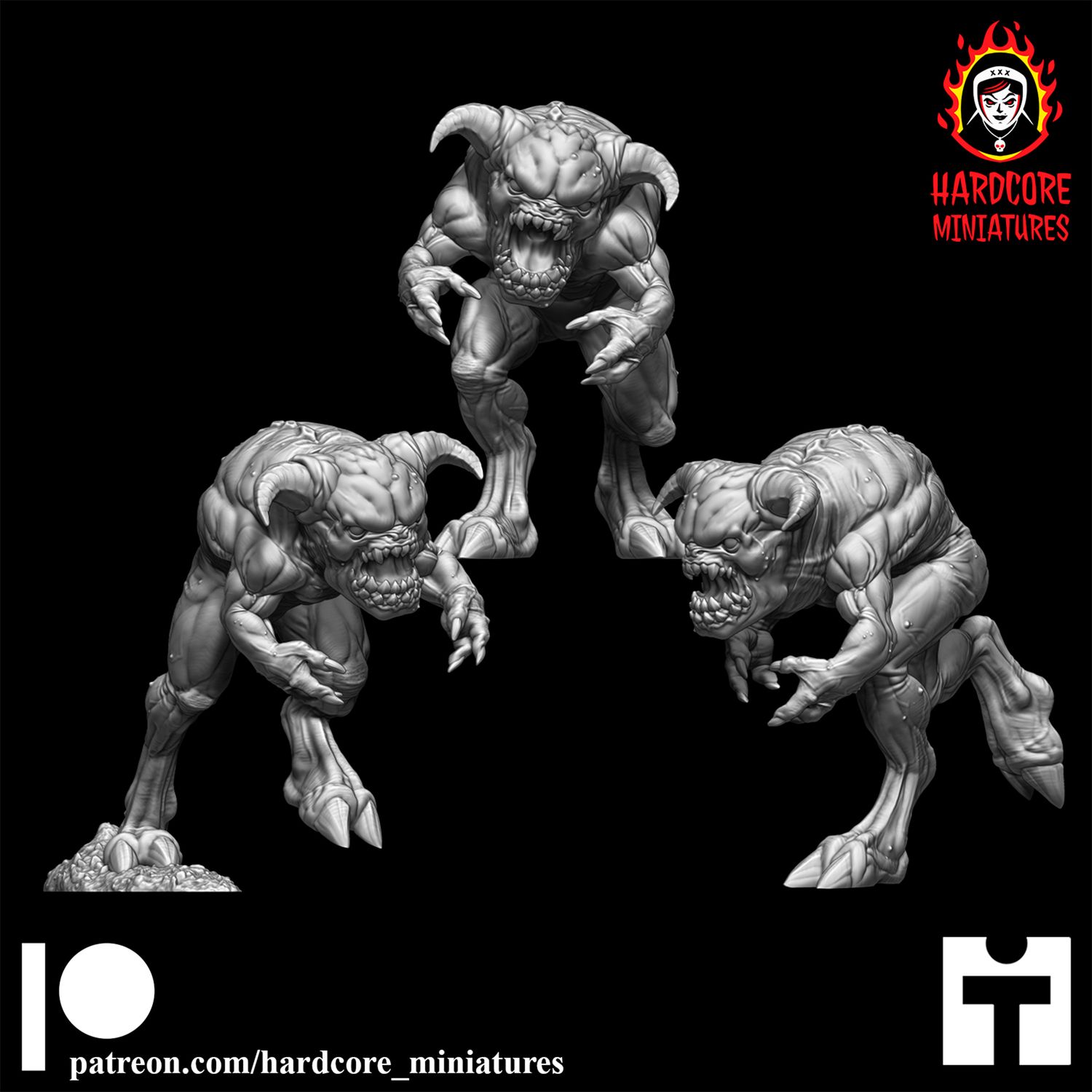 Pink Demons Set STL