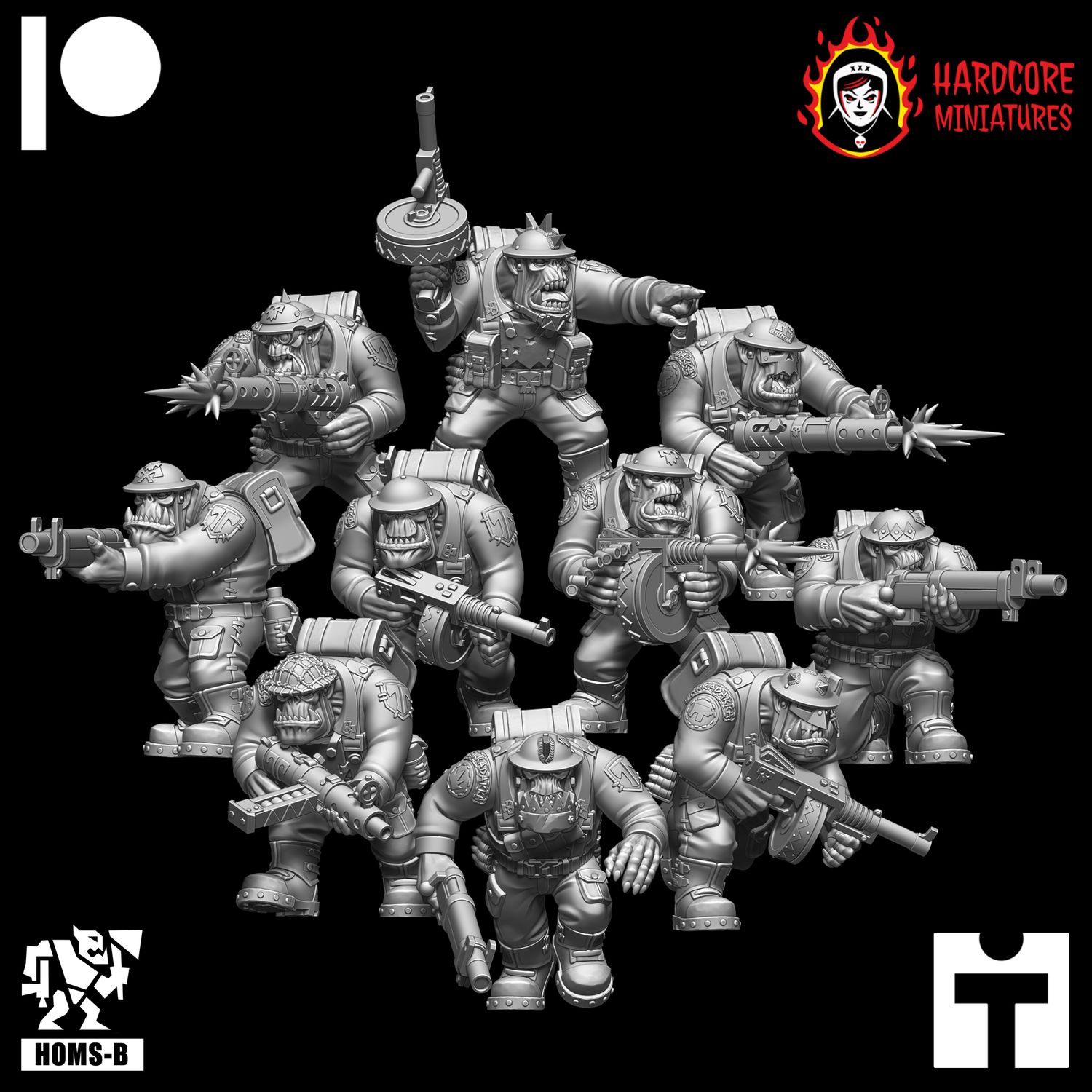 Brit Orcs Shoota Boyz STL