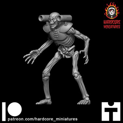 Hell Skeleton Firing STL Hell Skeleton Firing STL