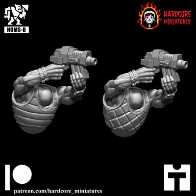 Space Orcs Over Head Shooting Torsos STL Space Orcs Over Head Shooting Torsos STL