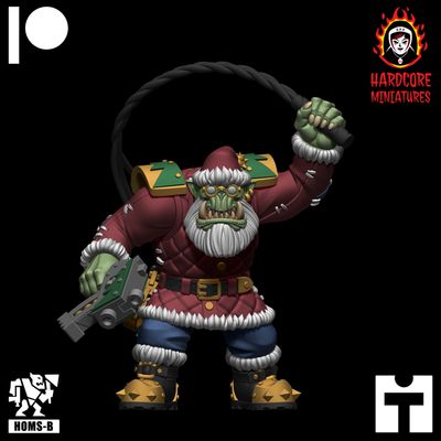 Santa Orc Herder STL Santa Orc Herder STL