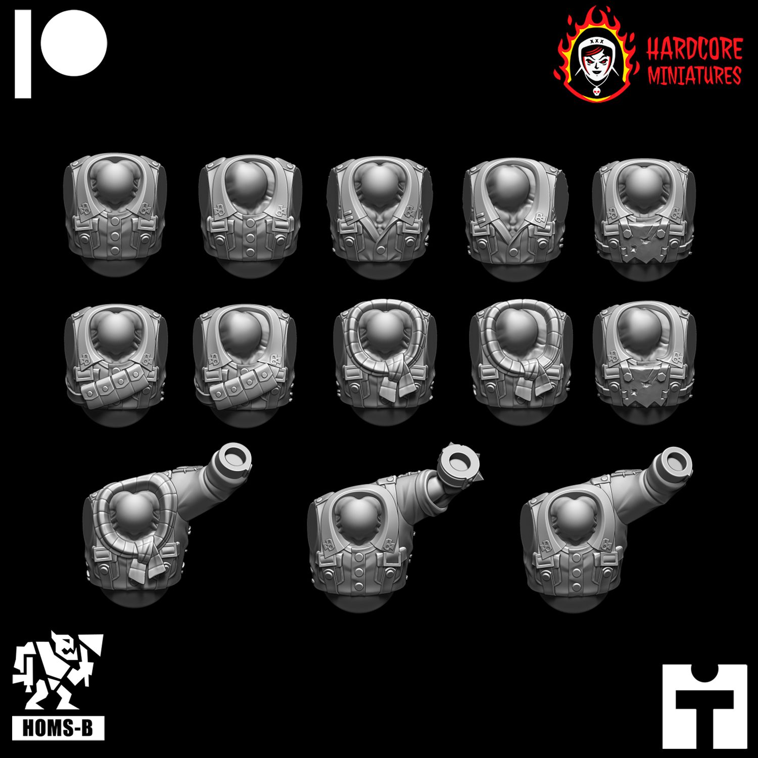 Space Orcs Kommando Torsos #2  STL