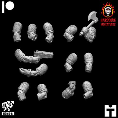 Kommando Orcs Short Sleeve Arms for CCW STL Kommando Orcs Short Sleeve Arms for CCW STL