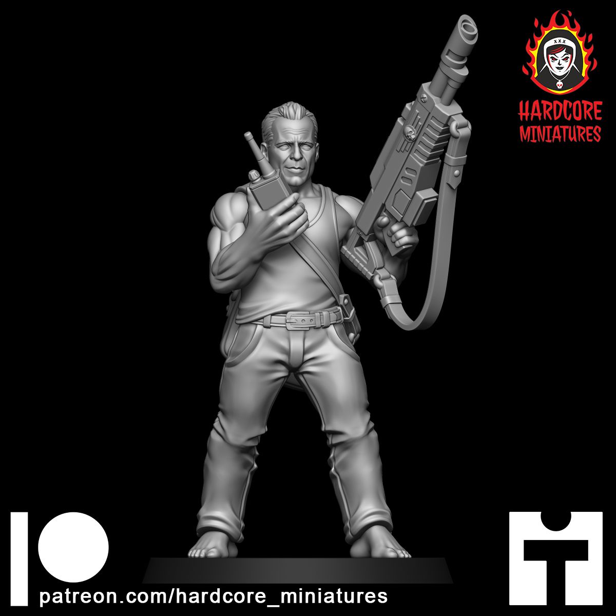 Hero Cop with Lasgun STL