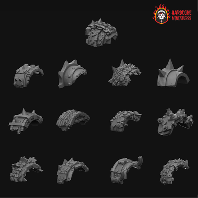 Space Orcs Shoulder Pads #1 STL