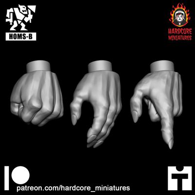 Space Orc Basic Hands 1 STL Space Orc Basic Hands 1 STL