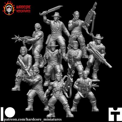 Action Stars Jungle Fighters Squad STL