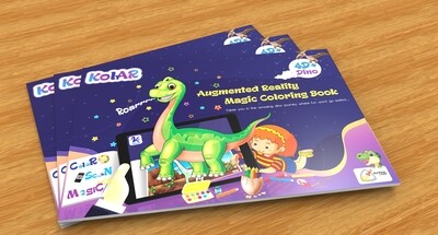 Avidia KolAR - 4D+ Augmented Reality Dino Color Book